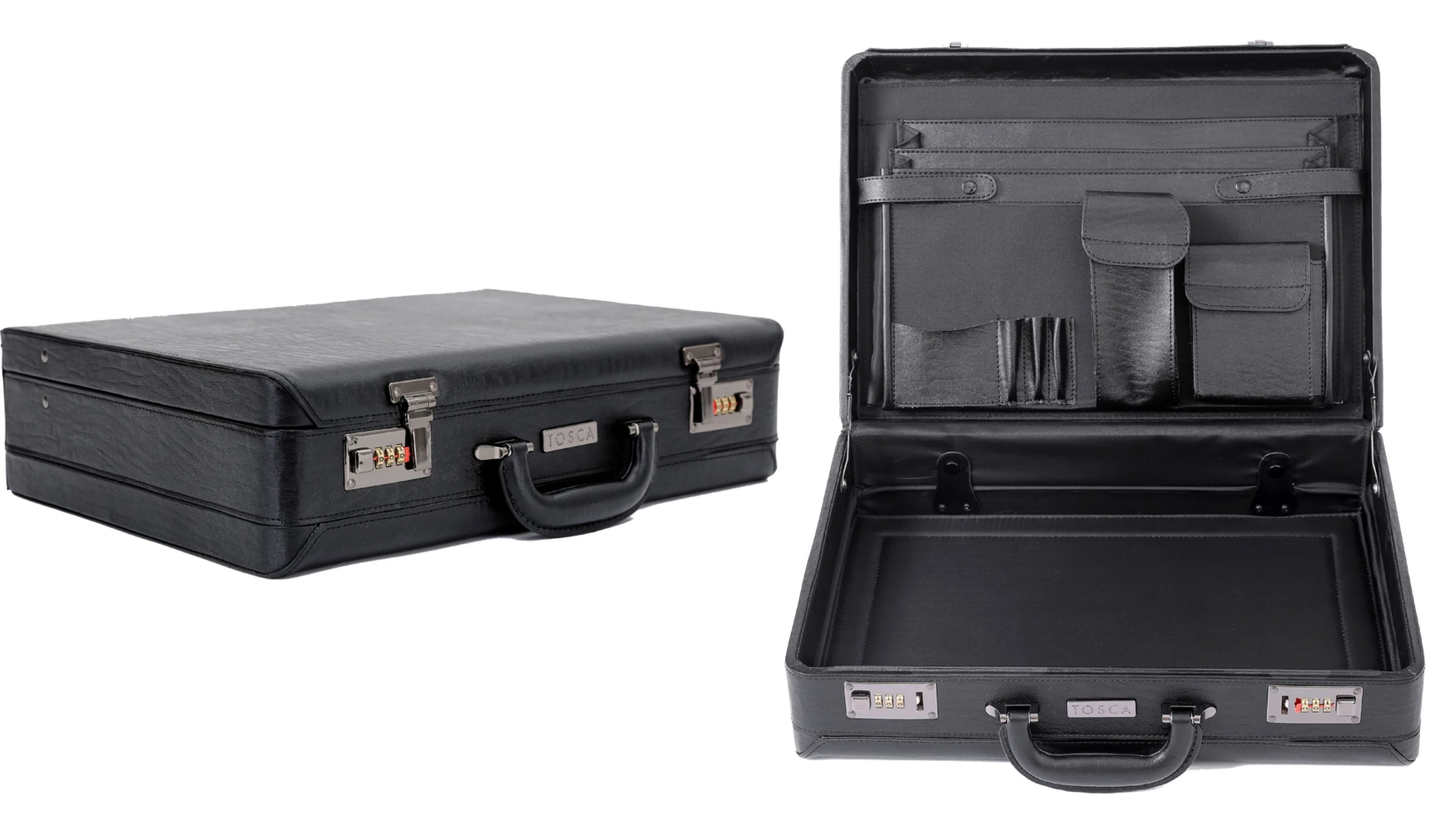 Tosca 46cm-Wide Black Attaché Case TCA2605 Black - Image 4