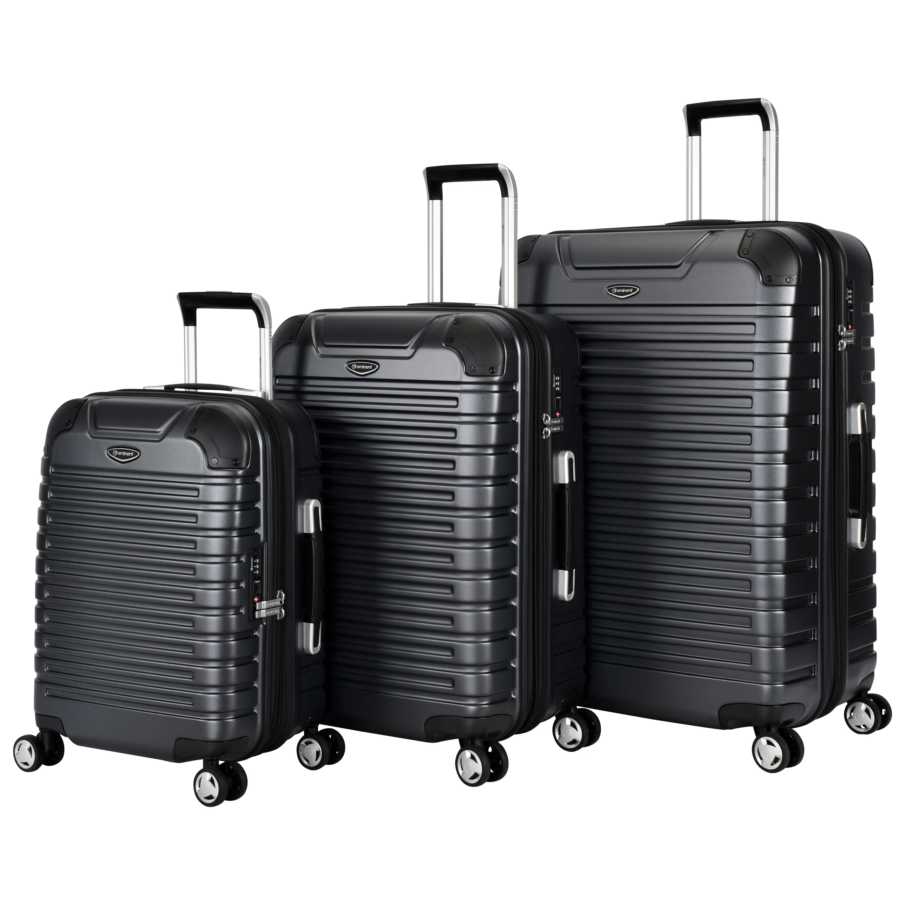 Eminent Fortress Collection Premium Hard side Makrolon Polycarbonate 54cm carry-on trolley KG87C-Black - Image 6