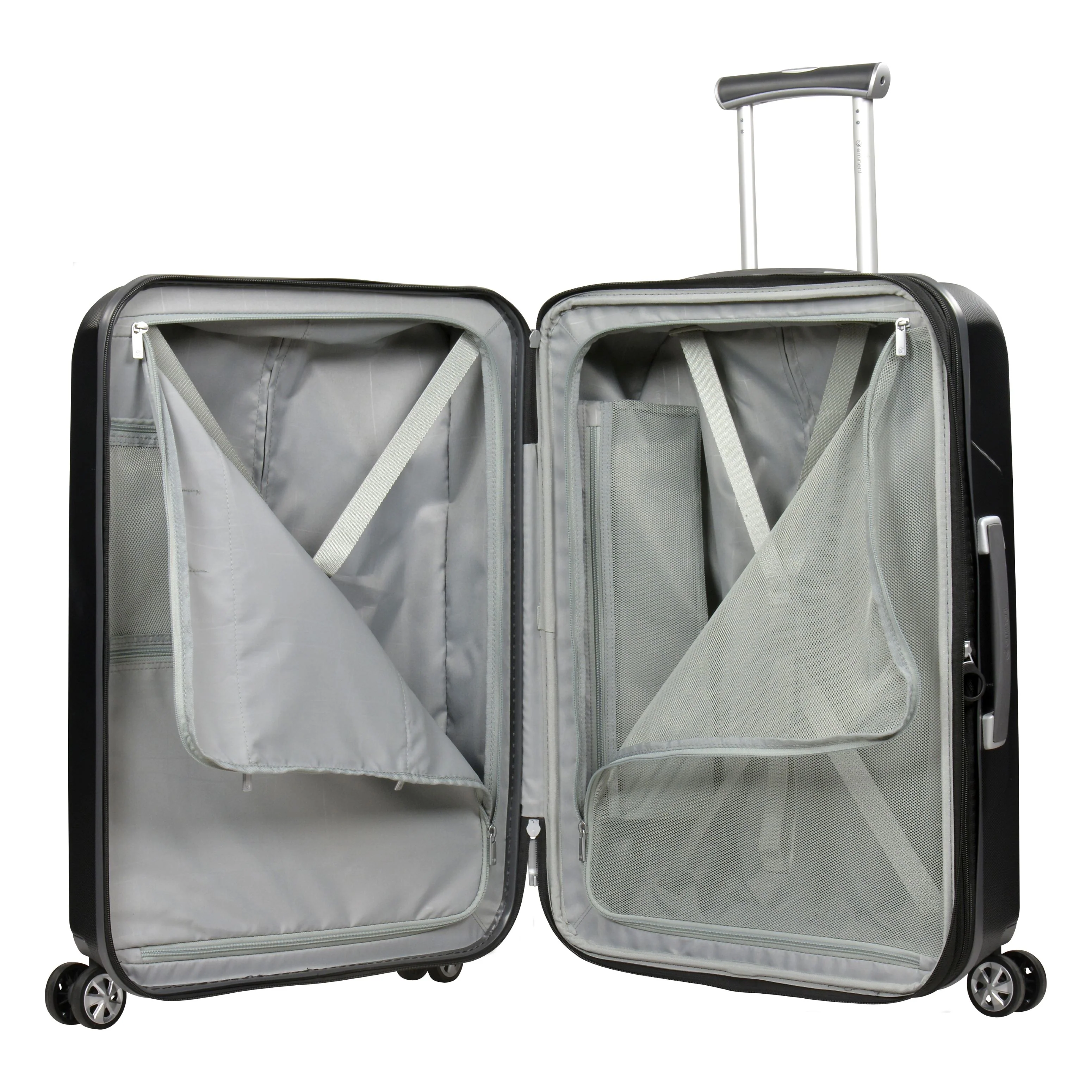 Eminent KC-28 Range 65cm Checked size Makrolon Polycarbonate luxury trolley case KC28B Black - Image 3