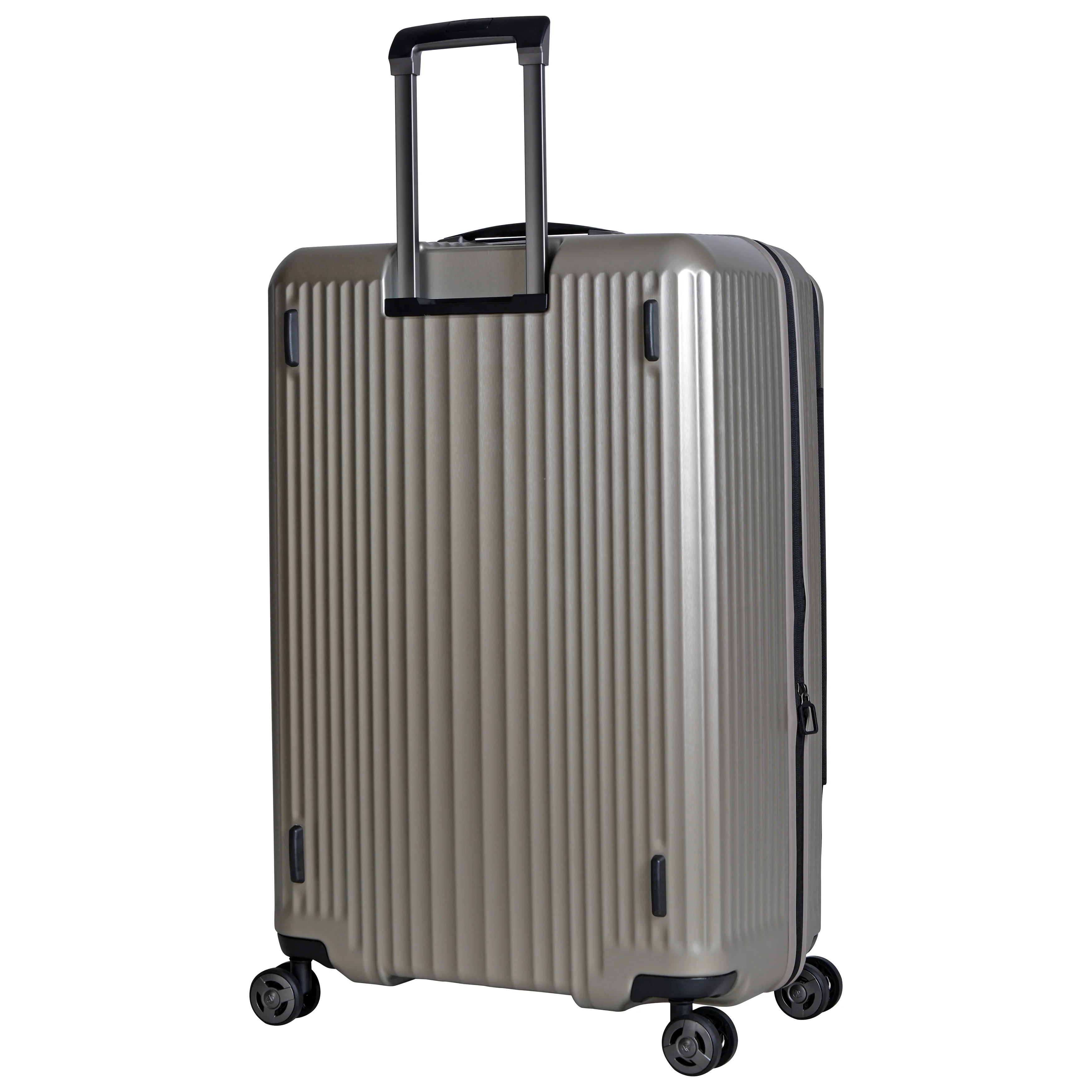 Eminent 76cm Checked Hard side Makrolon (Champagne) Top Lid front Opening design Trolley case KK50A - Image 4
