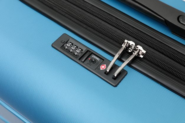 New Zealand Luggage Franz Josef Collection hard side ABS Trolley luggage set 77cm/67cm SS604-Lake Blue - Image 4