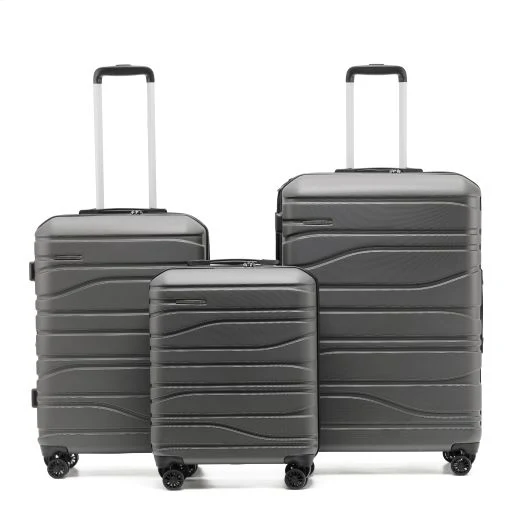 New Zealand Luggage Co - Checked 67cm Franz Josef Medium Trolley Case SS604B-Charcoal - Image 8