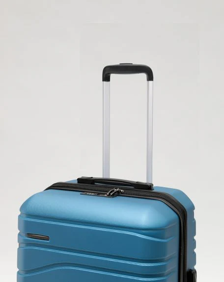 New Zealand Luggage Co - Checked 67cm Lake Blue - Franz Josef Medium Trolley Case SS604B - Image 5