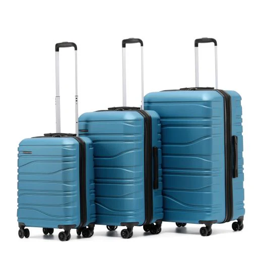 New Zealand Luggage Co - Checked 67cm Lake Blue - Franz Josef Medium Trolley Case SS604B - Image 7