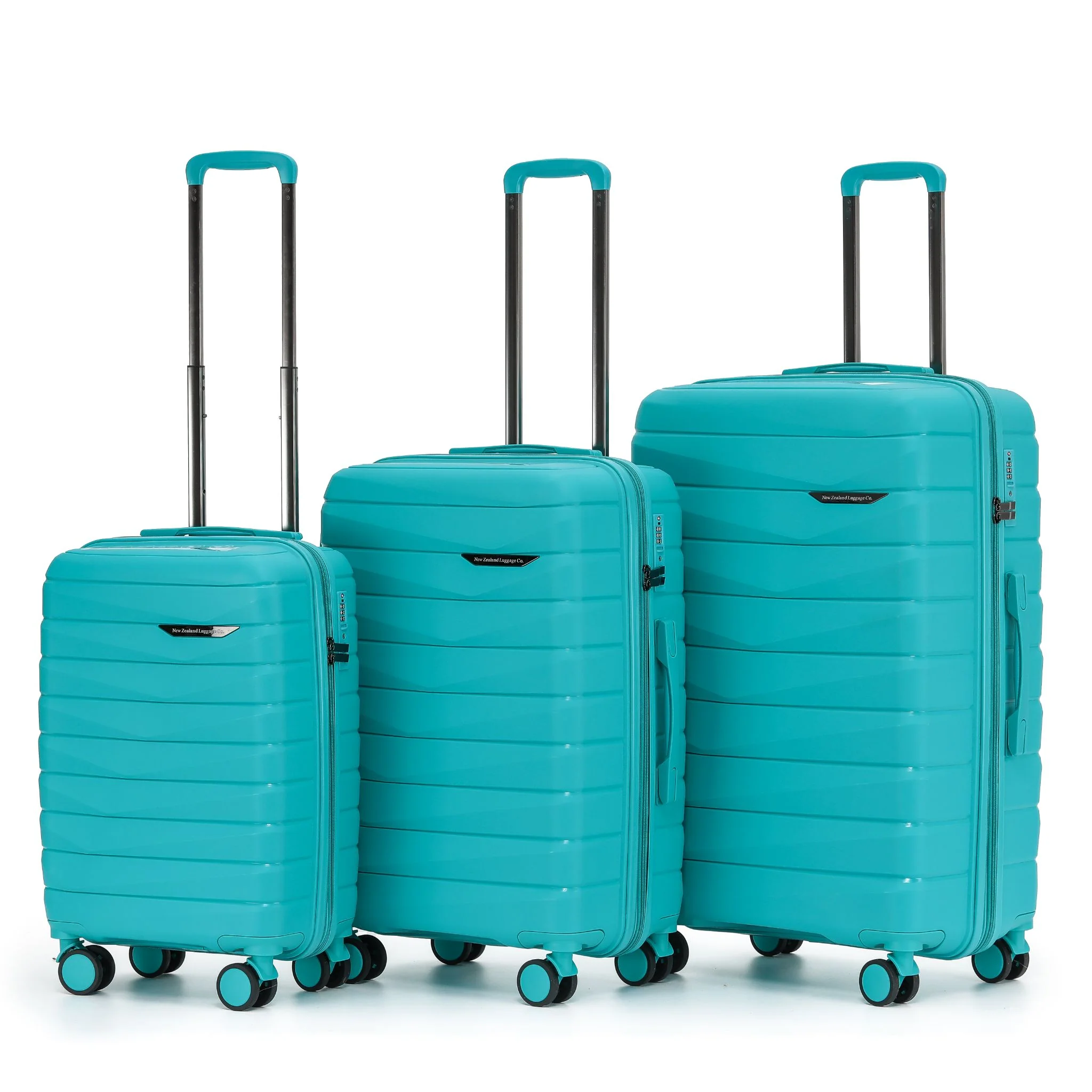 The New Zealand Luggage Co Pilot Collection Polypropylene 76cm Trolley case NZ005A-Teal - Image 13
