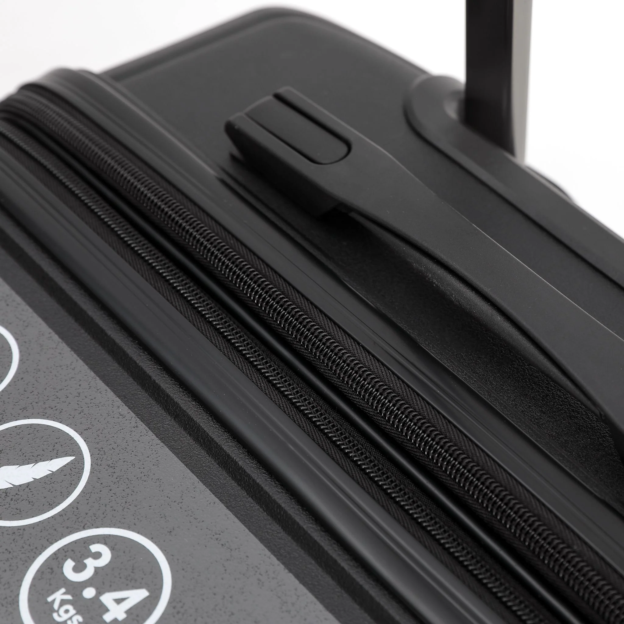 The New Zealand Luggage Co Pilot Collection Polypropylene Trolley Cases 76/66/55cm NZ005-Full Set Black - Image 9