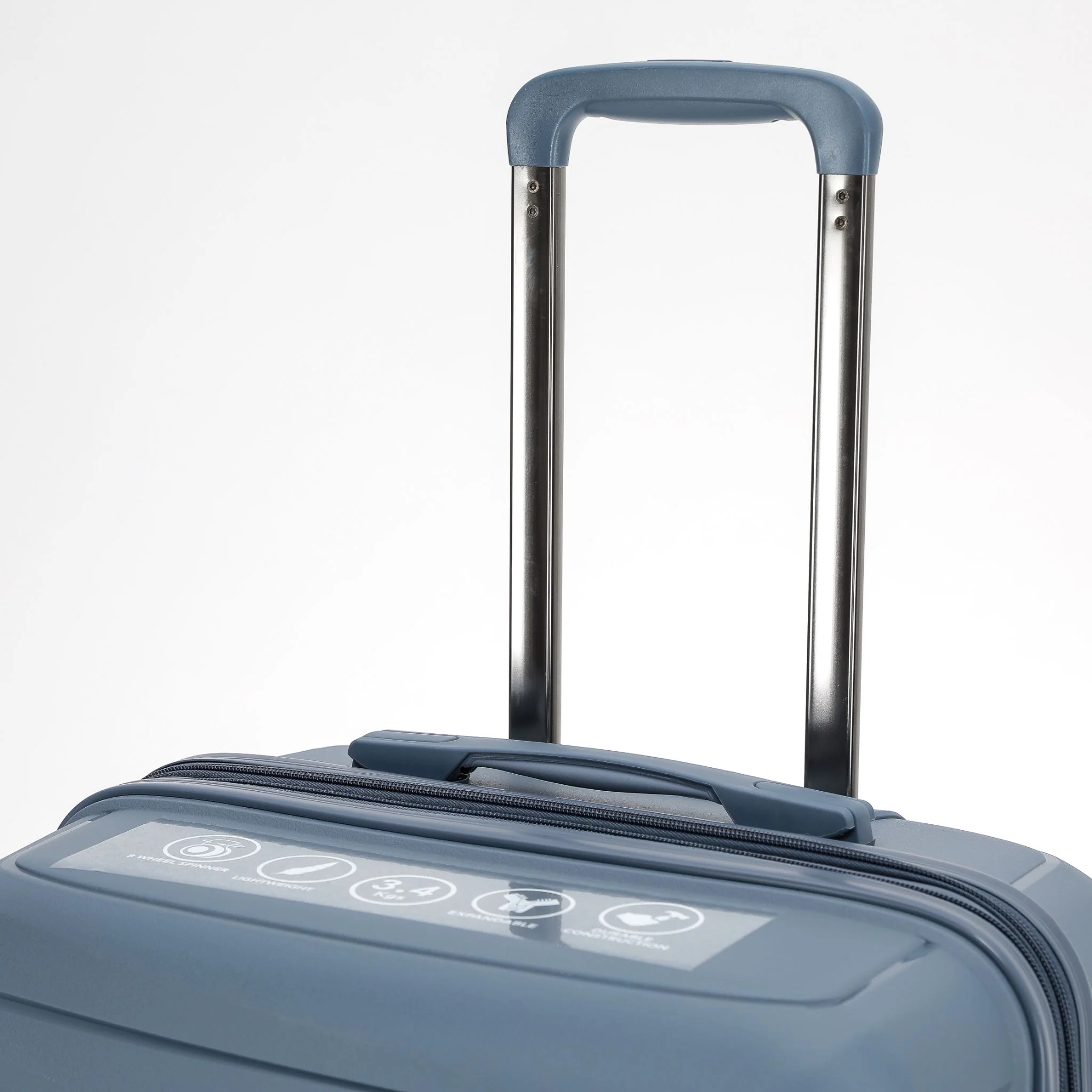 The New Zealand Luggage Co Pilot Collection Polypropylene Trolley Cases 76/66/55cm NZ005-Full Set Slate - Image 6