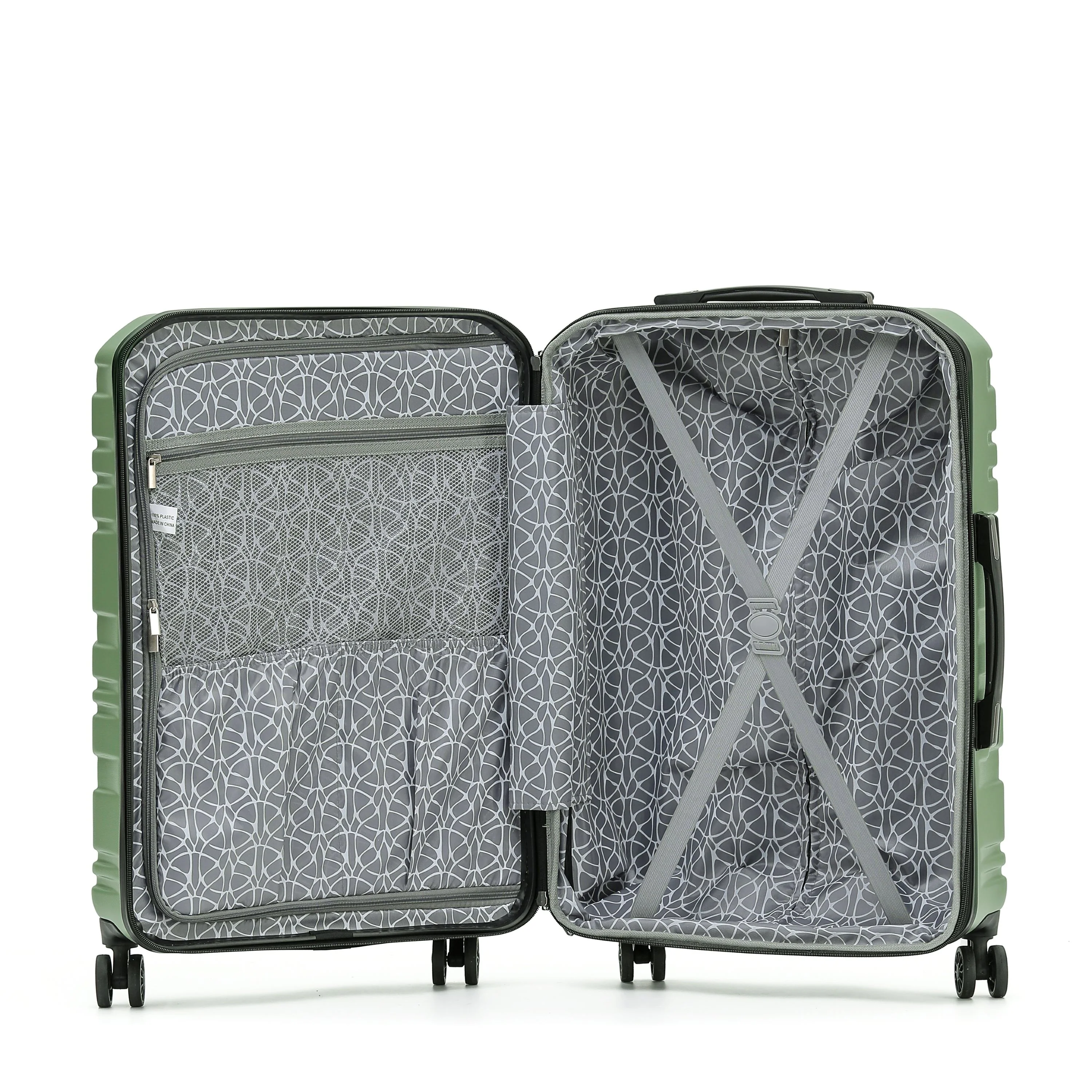 New Zealand Luggage Company Franz Josef Collection 77cm Checked Trolley case-SS604A Oil Green - Image 4
