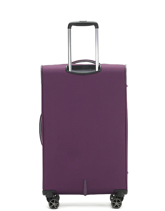 Tosca 70cm-H Vega Collection luxury softside checked trolley luggage in Plum TCA720B - Image 3
