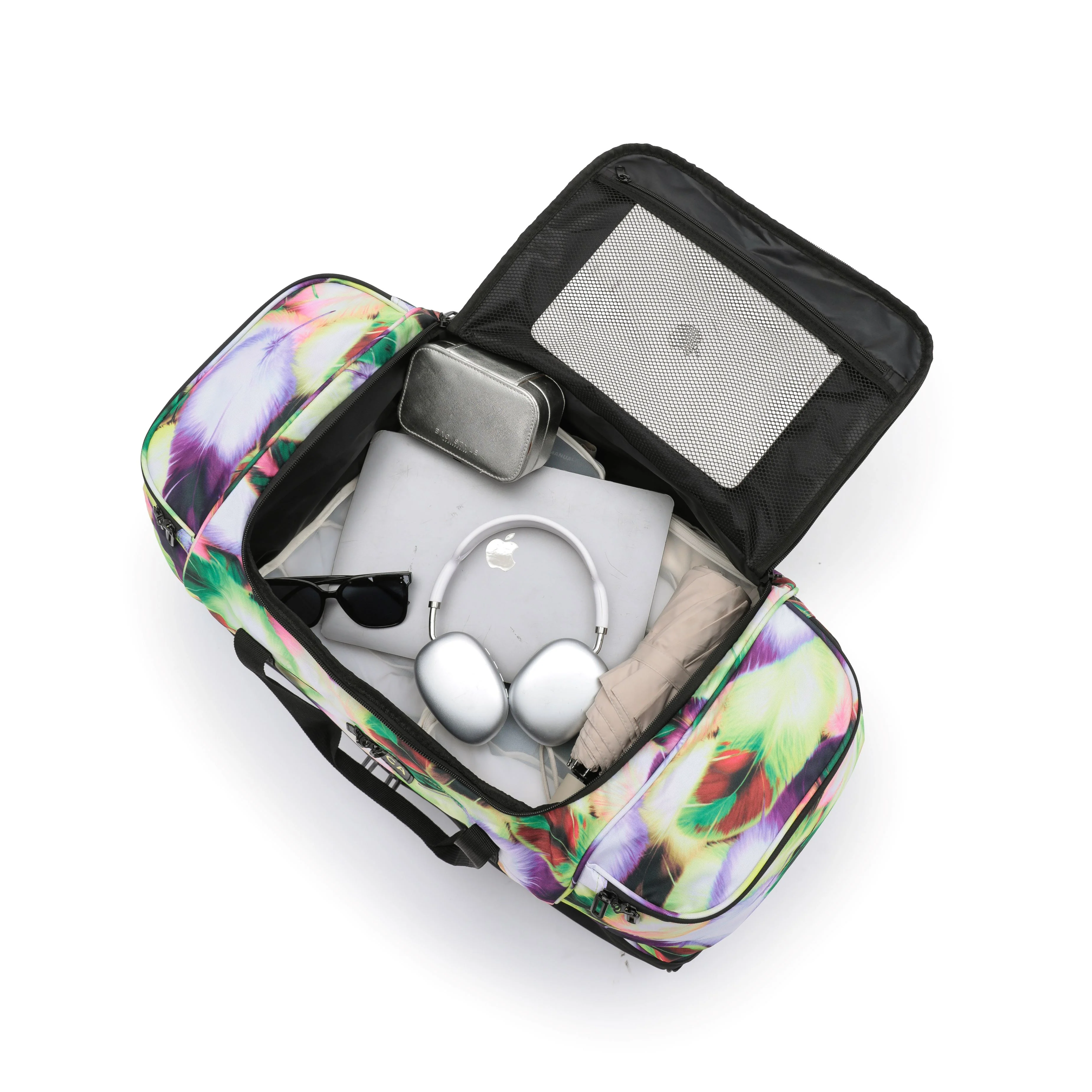 Tosca 70cm Split Compartment Wheel Bag TCA798TWM-Feathers - Image 4