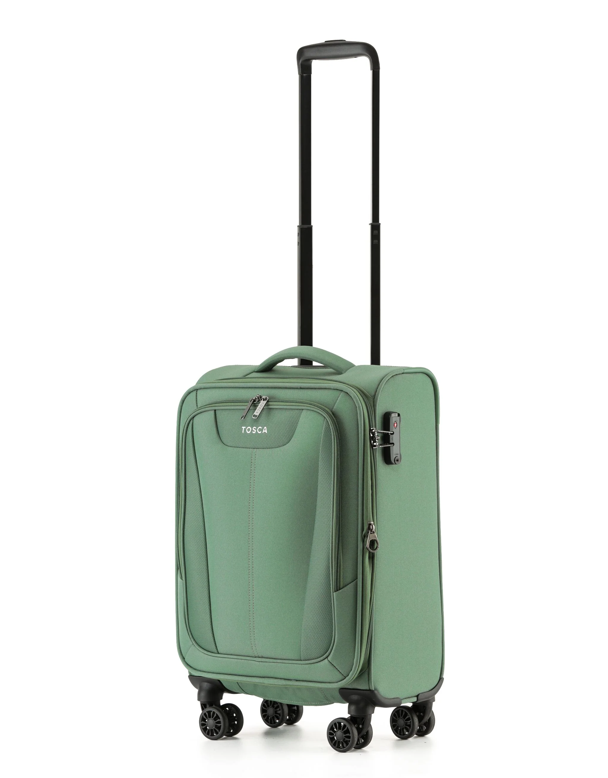 Tosca Altitude Collection 55cm Softside carry-on four-wheel trolley cases TCA188C-Ivy - Image 3