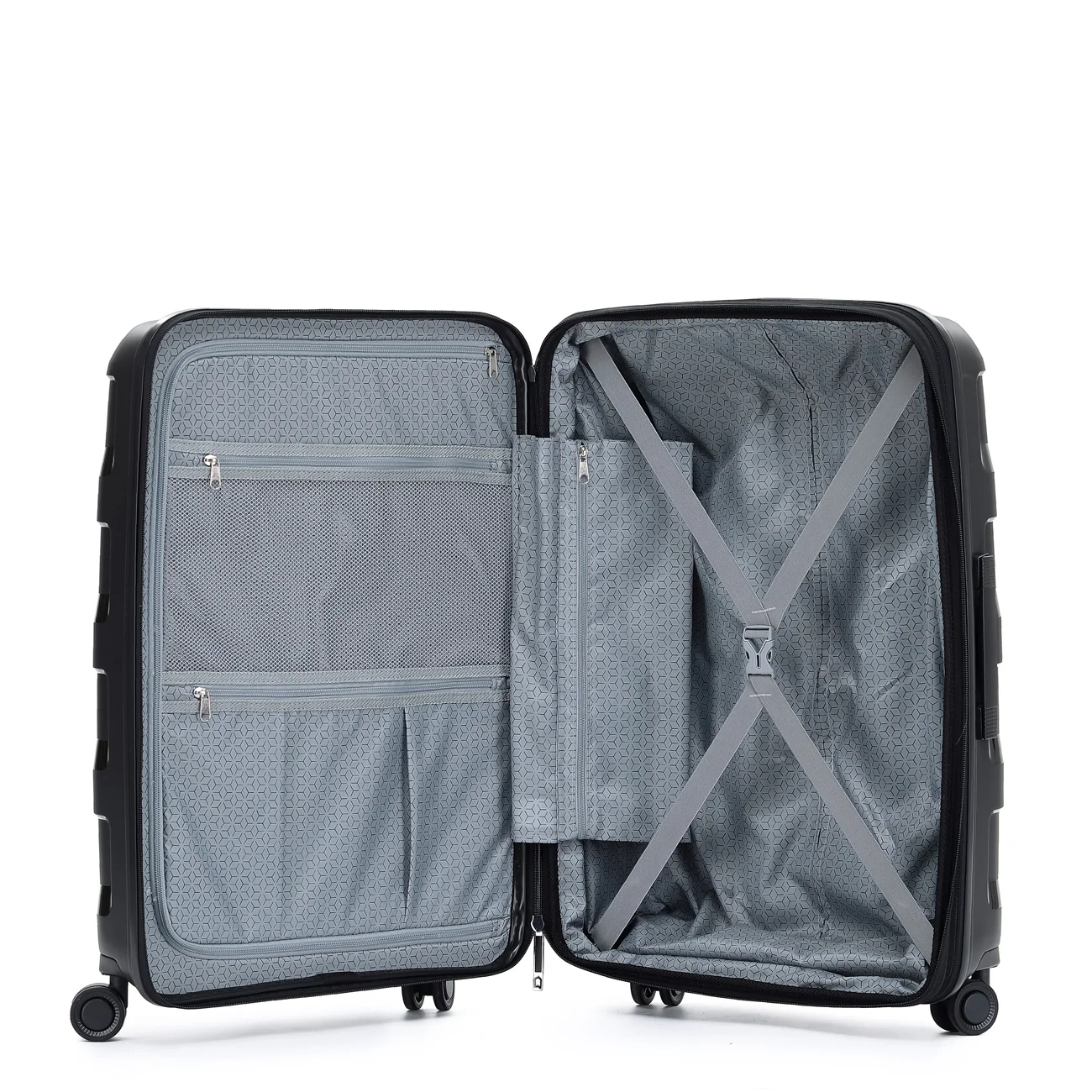 Tosca 55cm Black Comet hard side polypropylene Carry on Trolley case TCA200C - Image 4