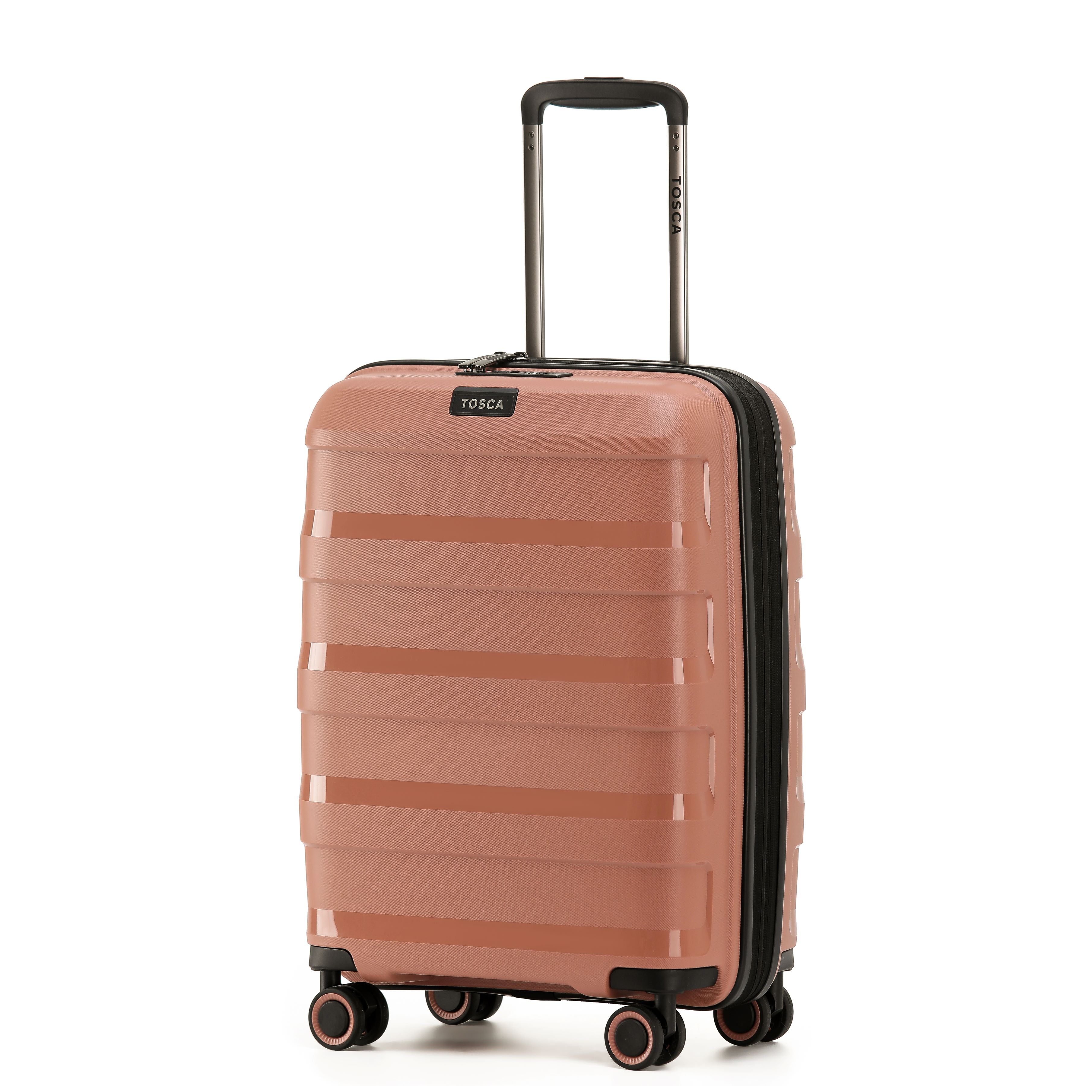 Tosca Comet Collection 55cm Carry on polypropylene 4-wheel trolley case TCA200C-Mocha - Image 2