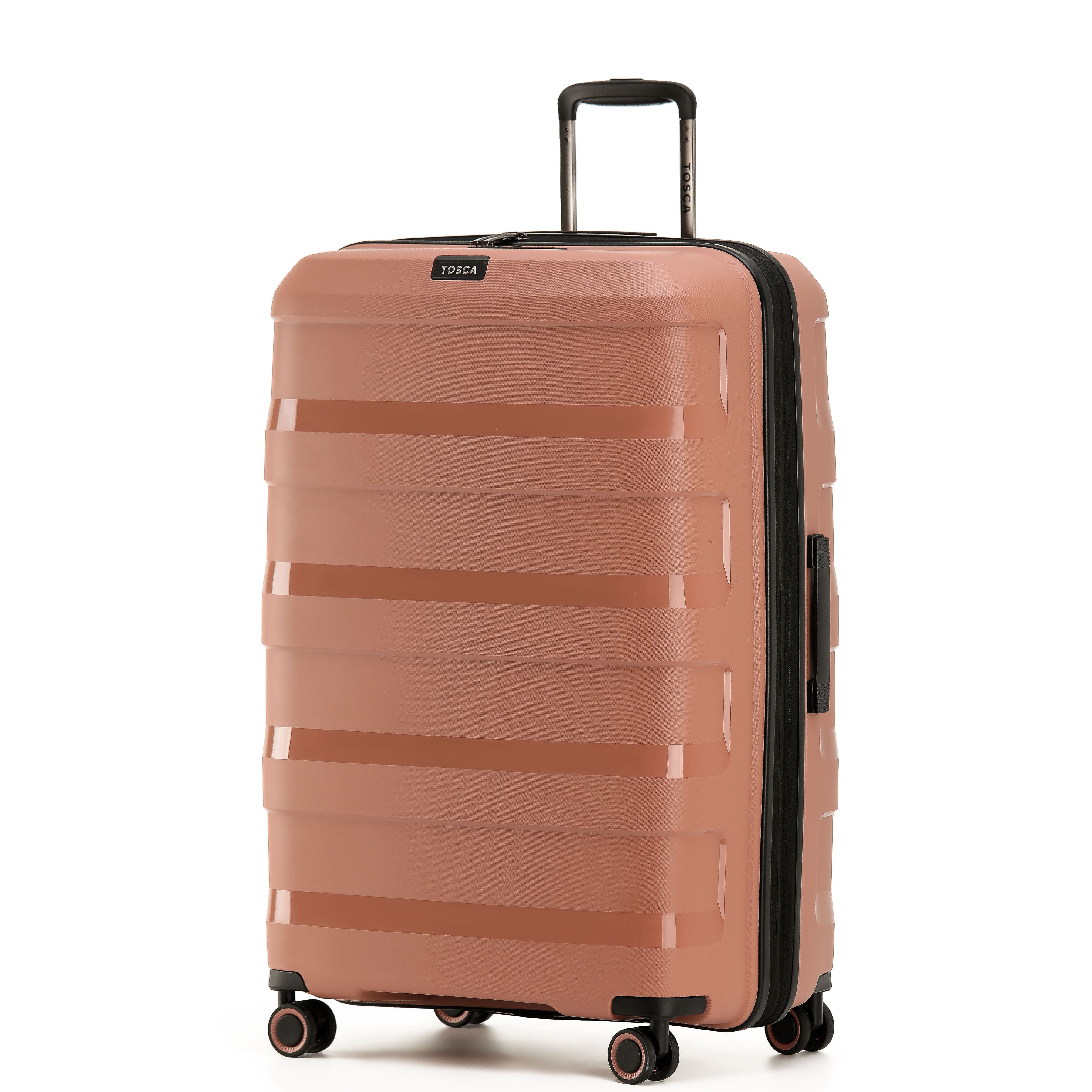 Tosca Comet Collection 78cm polypropylene hard side 4-wheel trolley case TCA200A-Mocha - Image 2