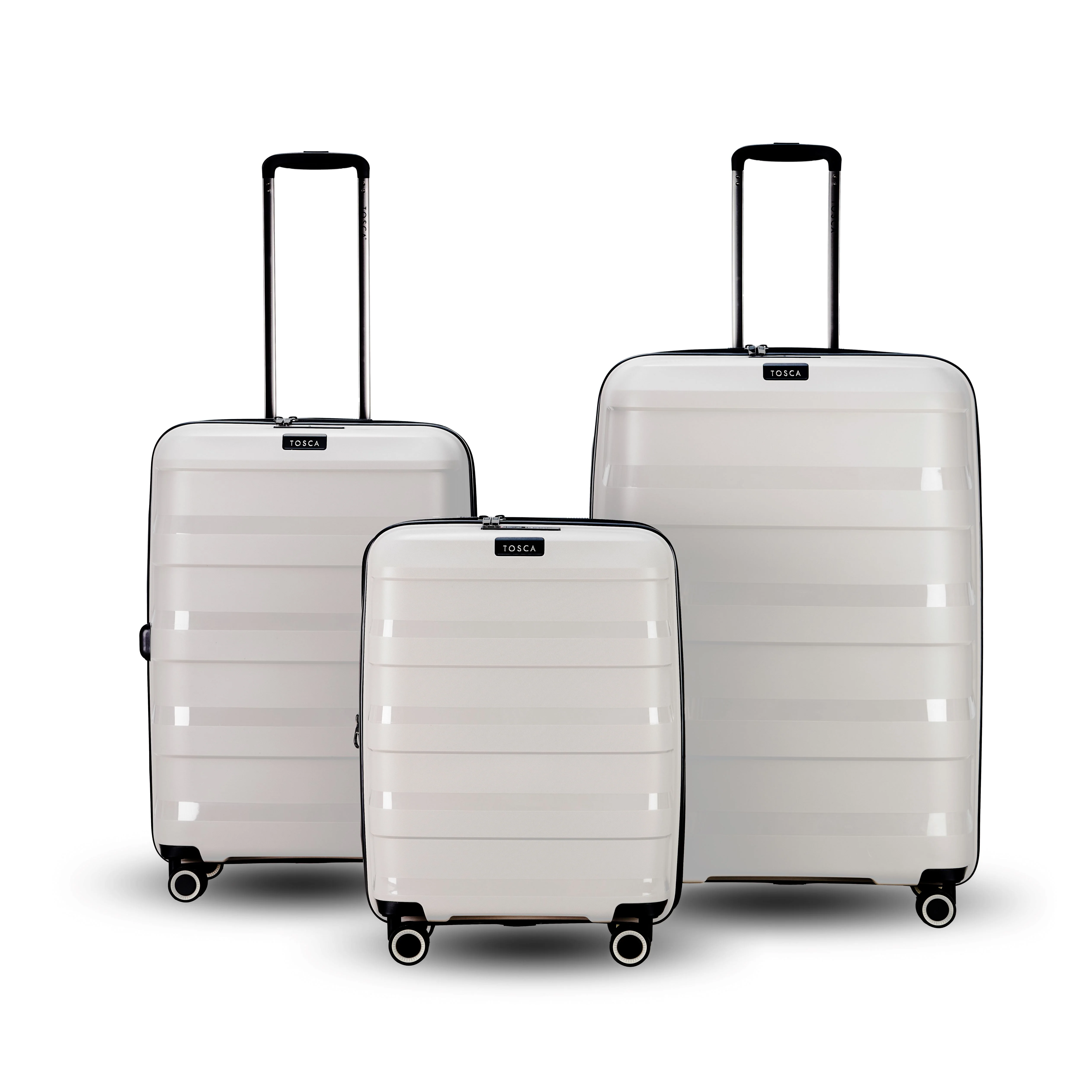 Tosca Comet Collection 67cm Polypropylene Hard side Trolley case TCA200B Cobblestone - Image 4
