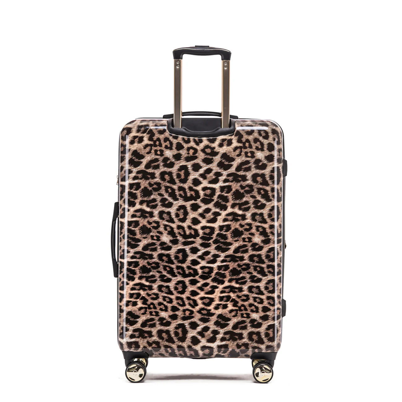 Tosca Checked Hard Side Leopard 78cm Collection Polycarbonate 4-Wheel Suitcase TCA111A Leopard - Image 3