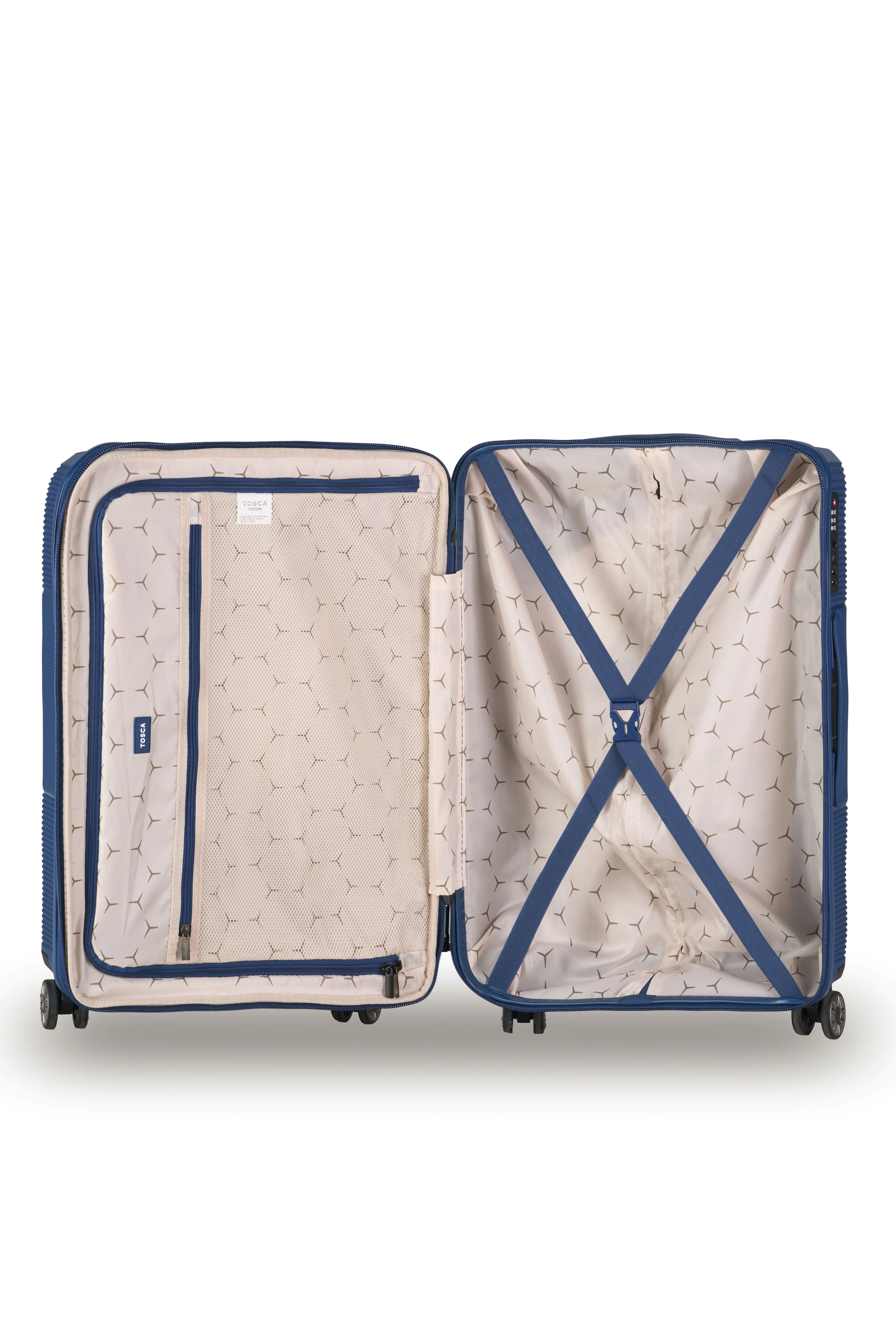 Tosca Orion Collection 55cm-H Carry-on Polypropylene hard side trolley case TCA827C-Navy - Image 3