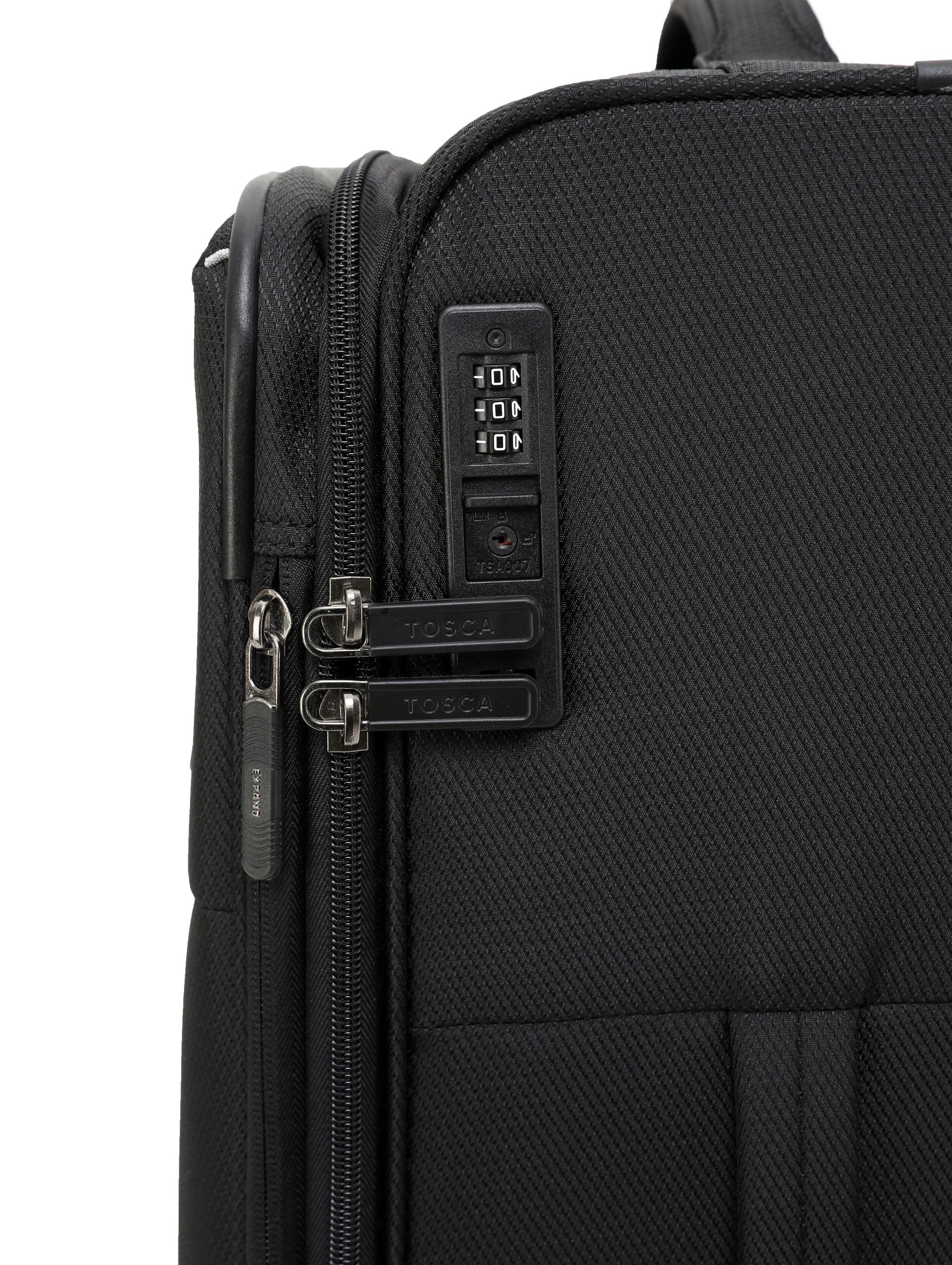 Tosca So-Lite 4.0 Collection 2-Pce Set 79/54cm soft side Trolley cases AIR5055- 2 piece set Black - Image 6