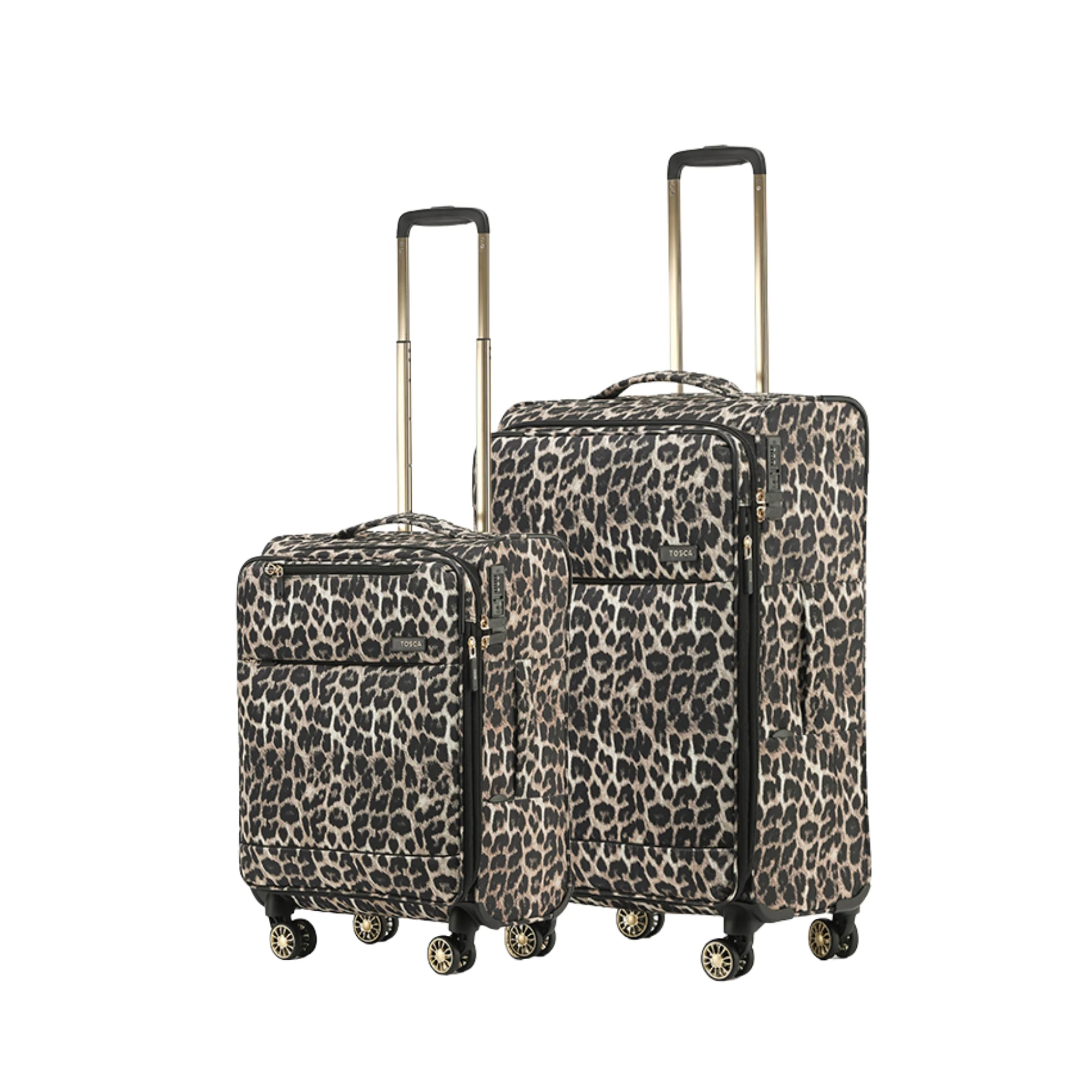 Tosca So-Lite 4.0 Collection 2-Pce set 67cm/54cm Trolley cases AIR5055-2 piece set Leopard - Image 2