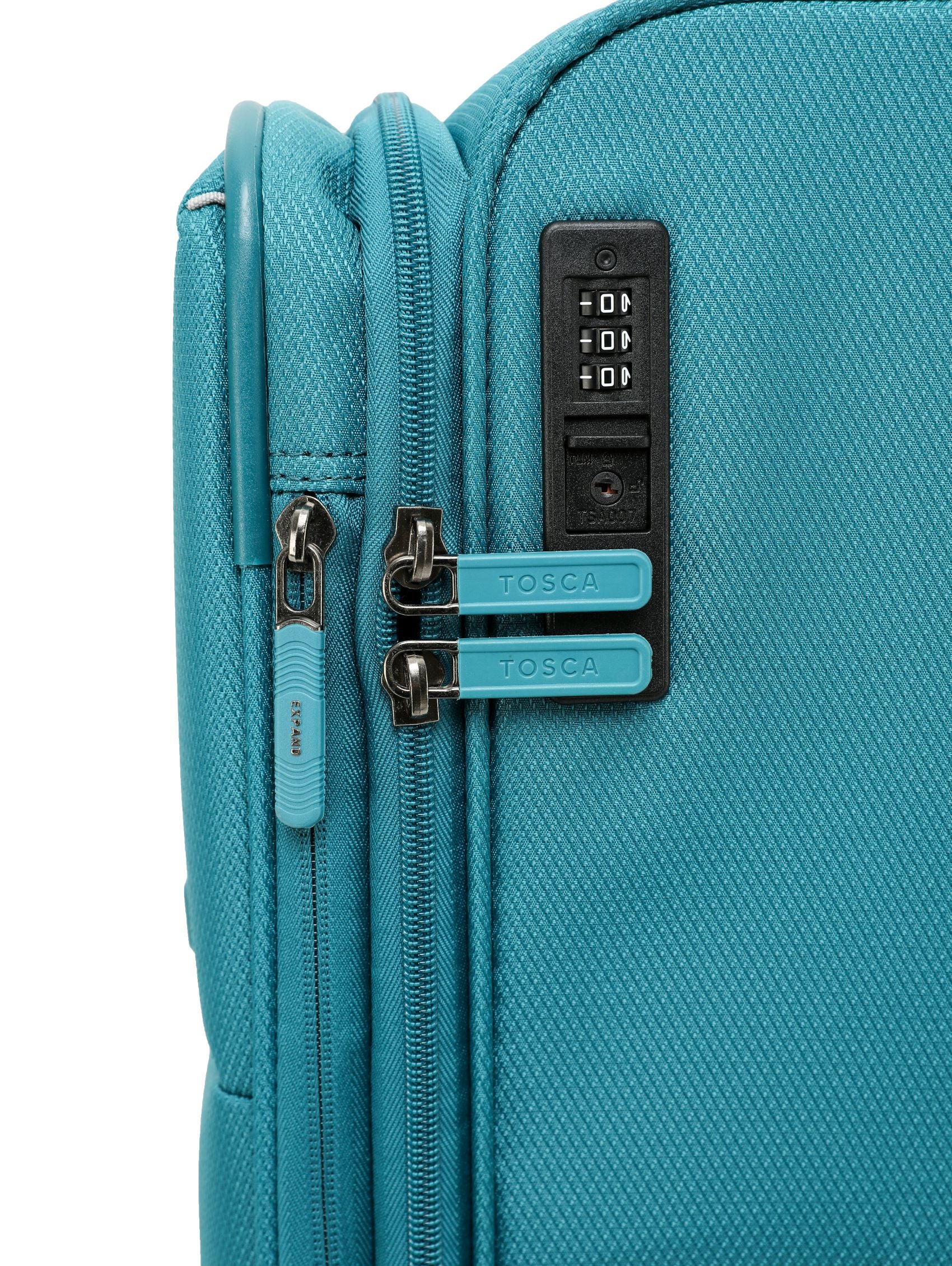 Tosca So-Lite 4.0 Collection 2-Pce Set 79/54cm soft side Trolley cases AIR5055-2 piece set Teal - Image 7