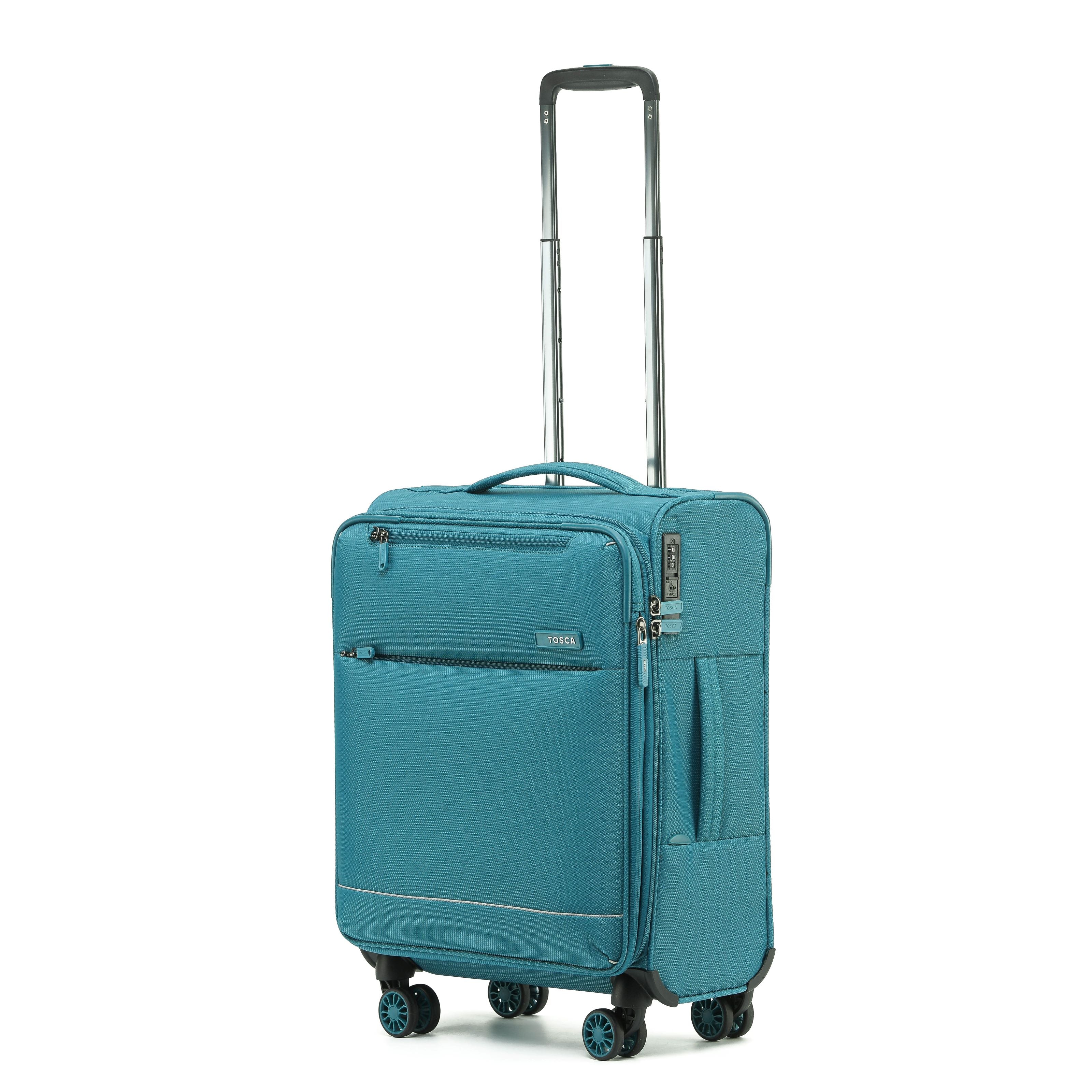 Tosca So-Lite 4.0 Collection Full-Set 79/67/54cm soft side Trolley cases AIR5055-Teal - Image 8