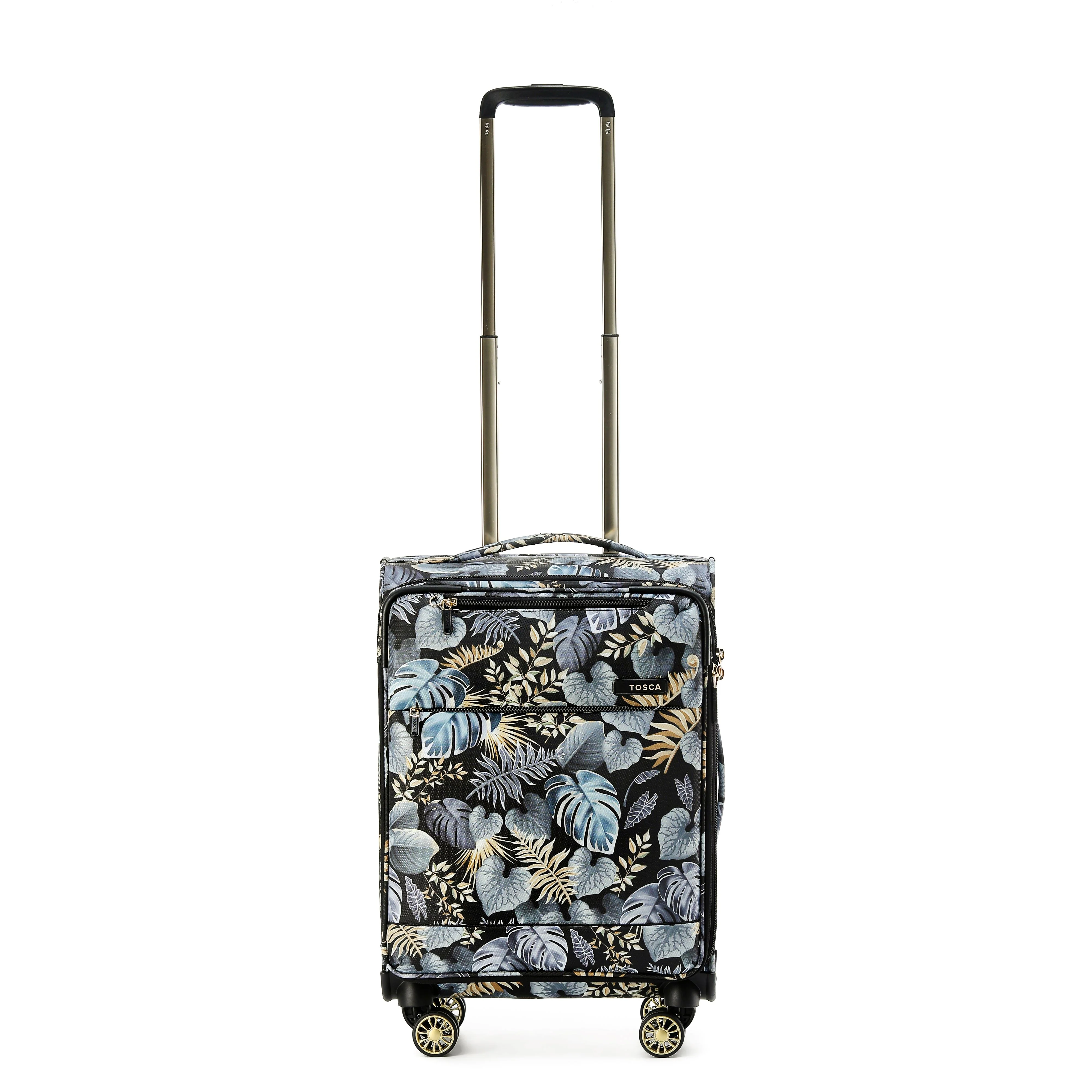 Tosca So-Lite 4.0 Collection soft side 4-wheel carry-on trolley luggage AIR5055C-Golden Palms
