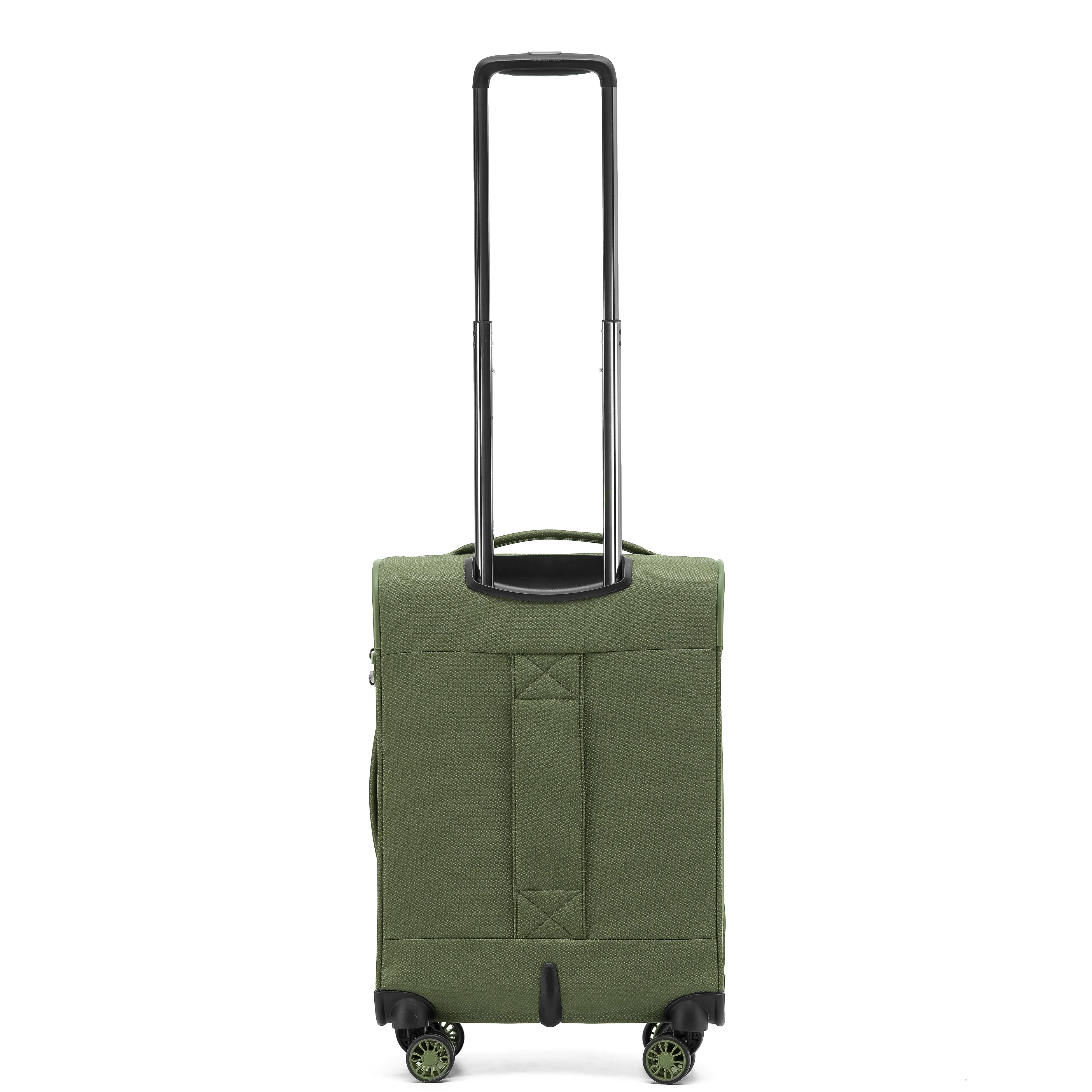 Tosca So-Lite 4.0 Collection soft side 4-wheel carry-on trolley luggage AIR5055C-Olive - Image 5
