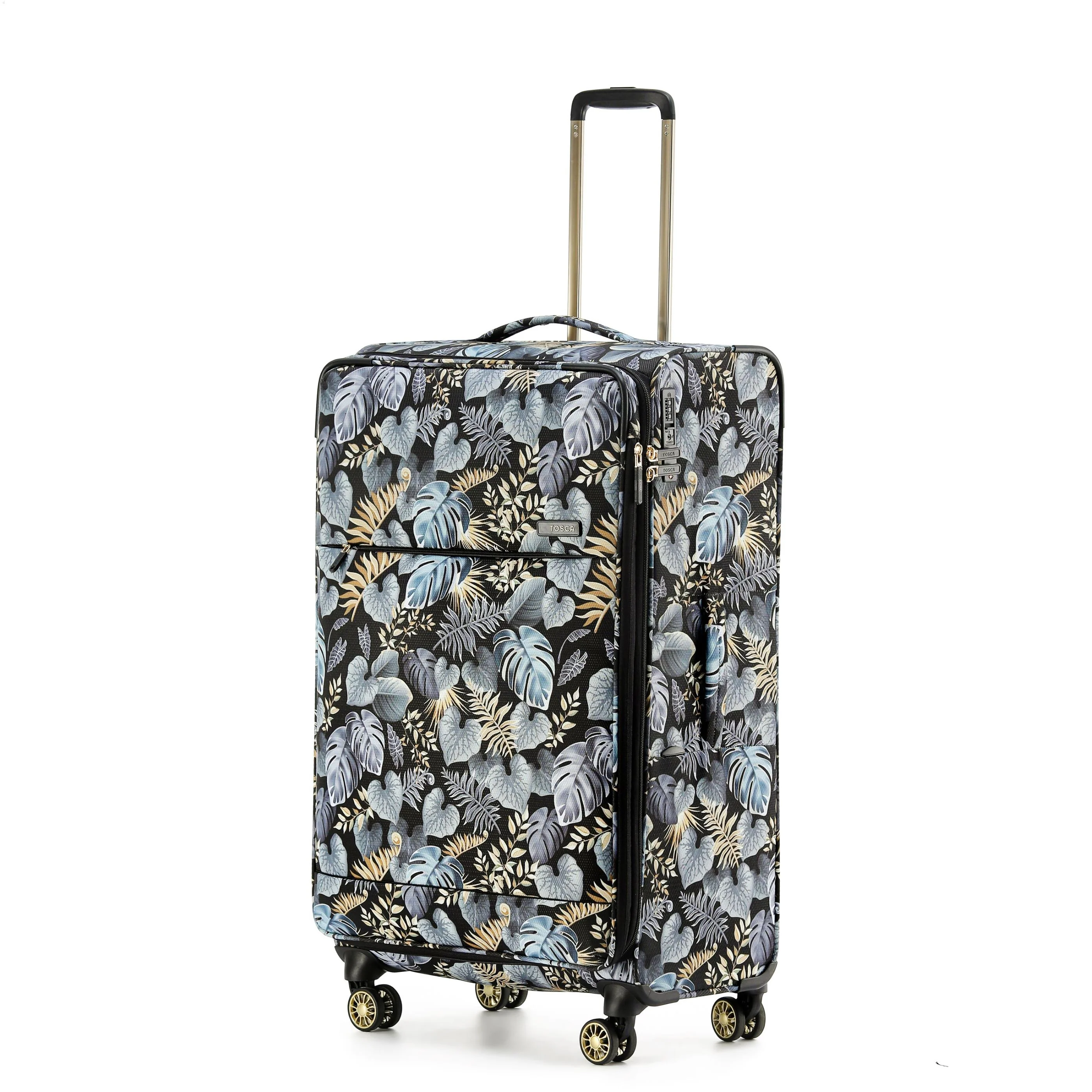 Tosca So-Lite 4.0 Collection 79cm Softside checked four wheel trolley case AIR5055A-Golden Palms - Image 2