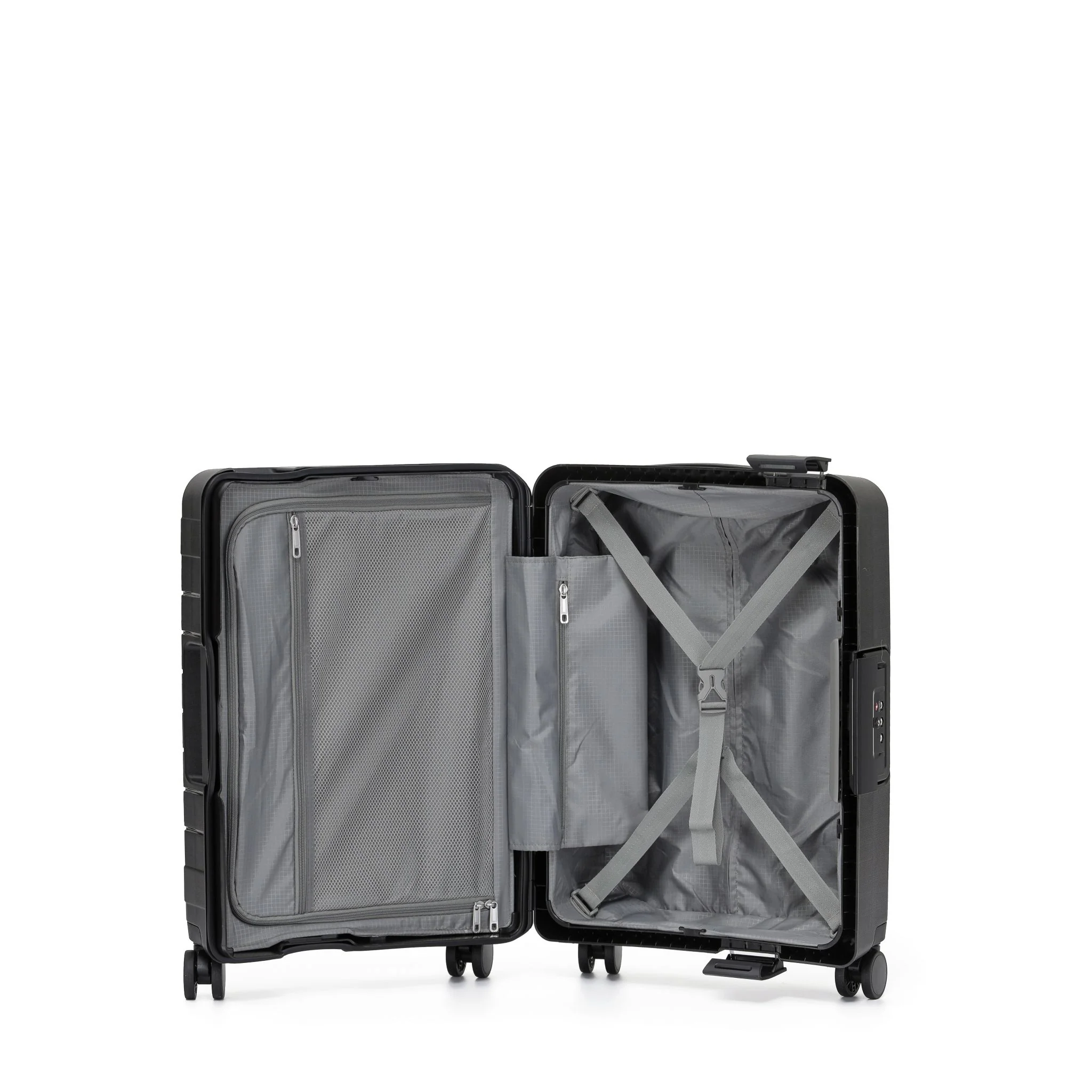 Tosca Vault Collection Polypropylene 54cm Clamp Style Carry-on Luggage TCA219C-Black - Image 2