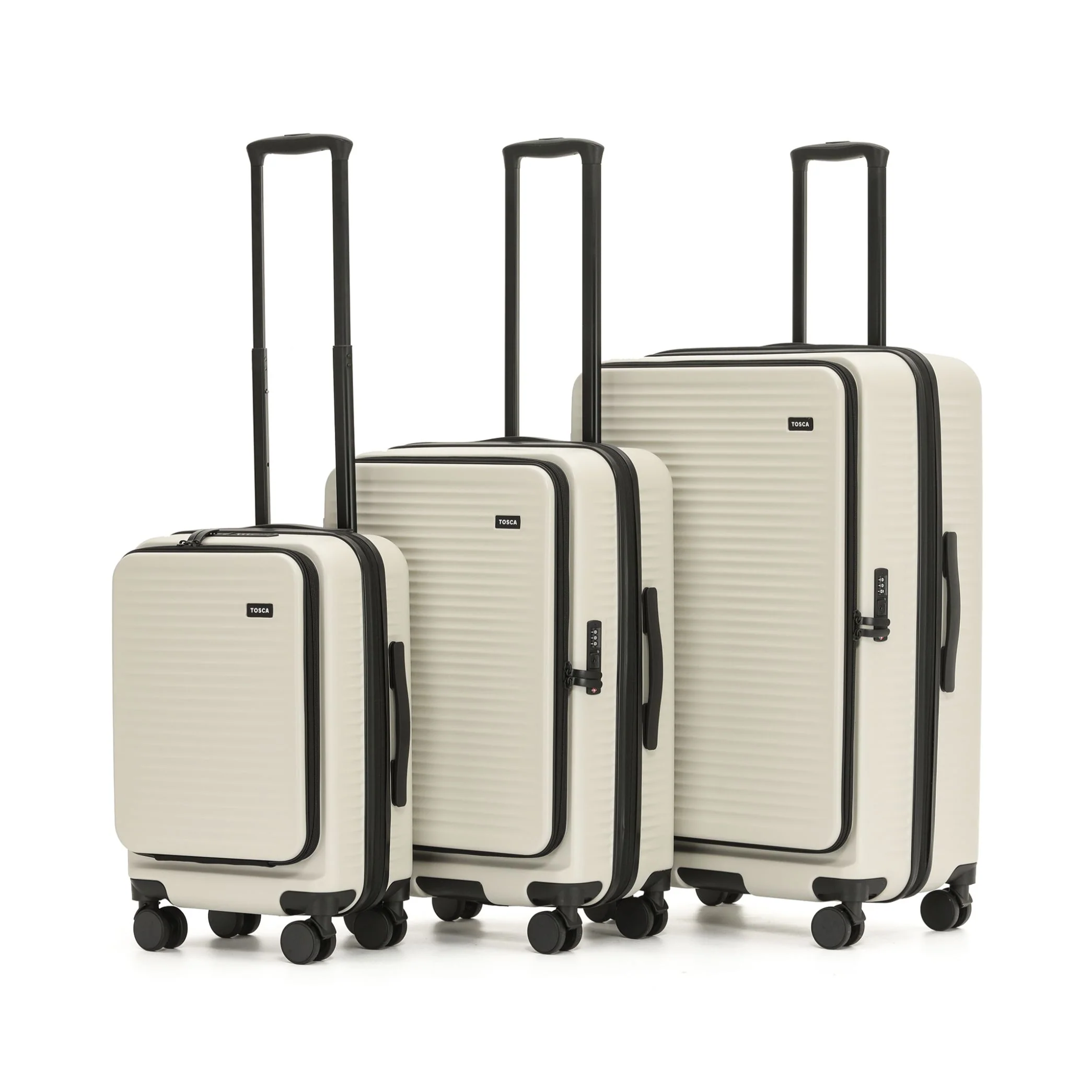 Tosca Zen Collection Polycarbonate 53cm Luxury Carry-on trolley case TCA225C-Stone - Image 5