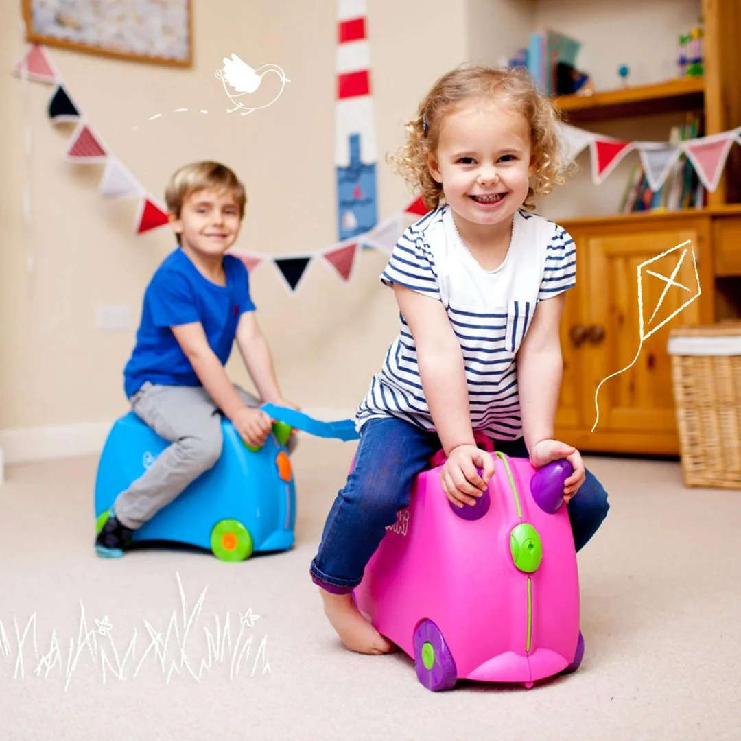 TRUNKI Kids ride-on hard side carry on suitcase T0322 Cassie Cat - Image 5